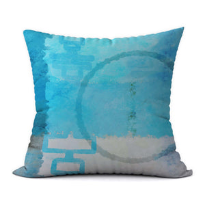 Tropical Blues #728 Decorative Throw Pillow