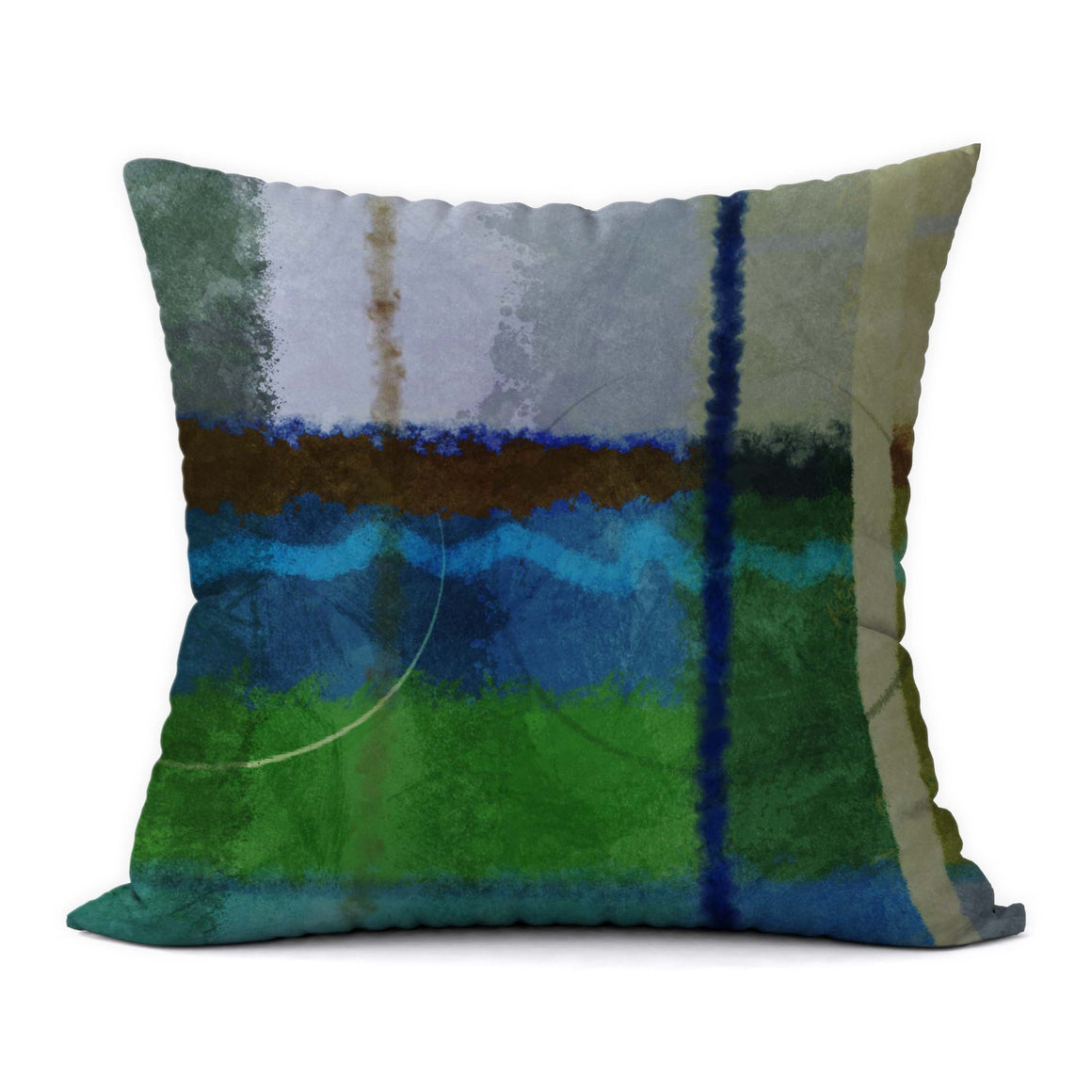 Tropical Blues #730 Decorative Throw Pillow