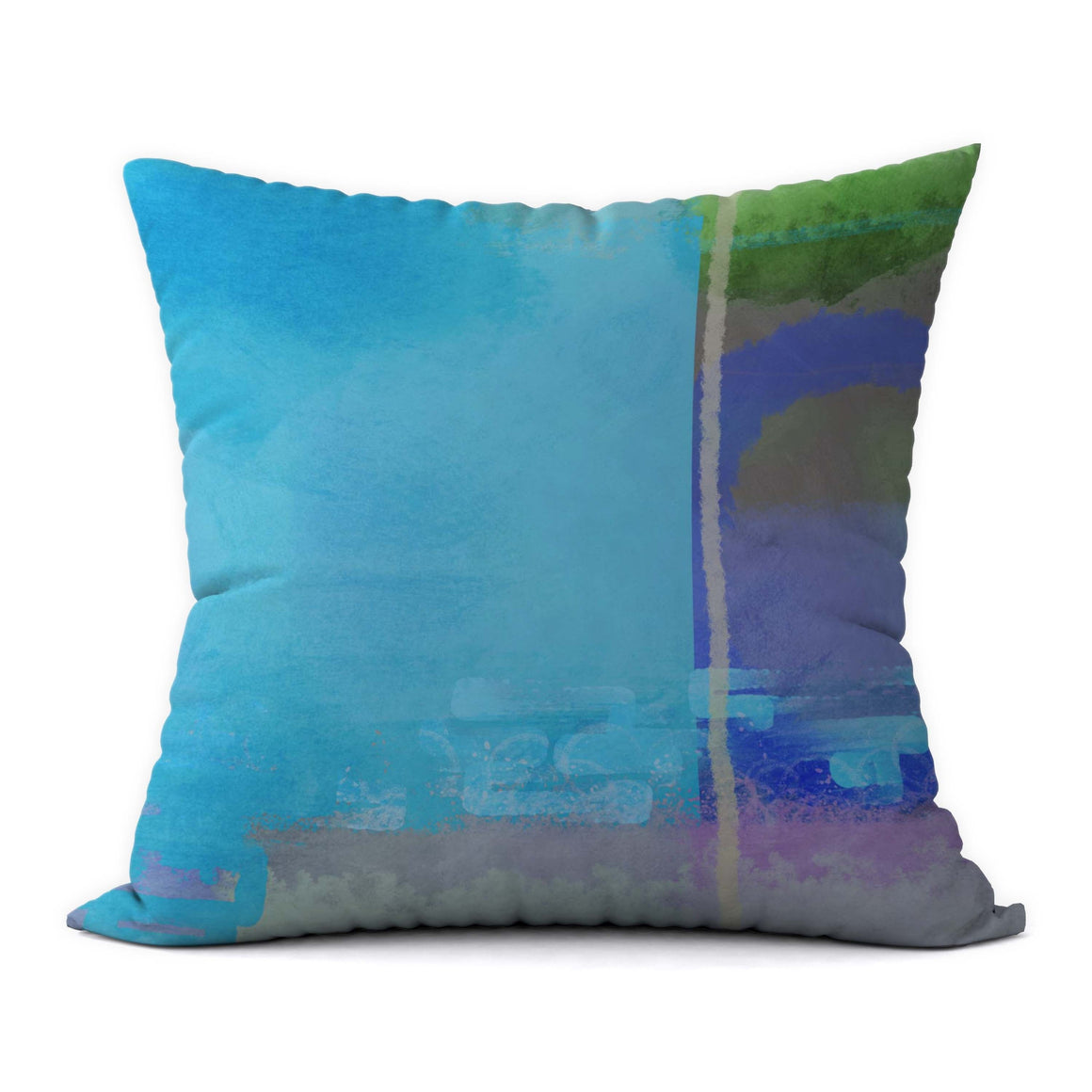 Tropical Blues #802 Decorative Throw Pillow