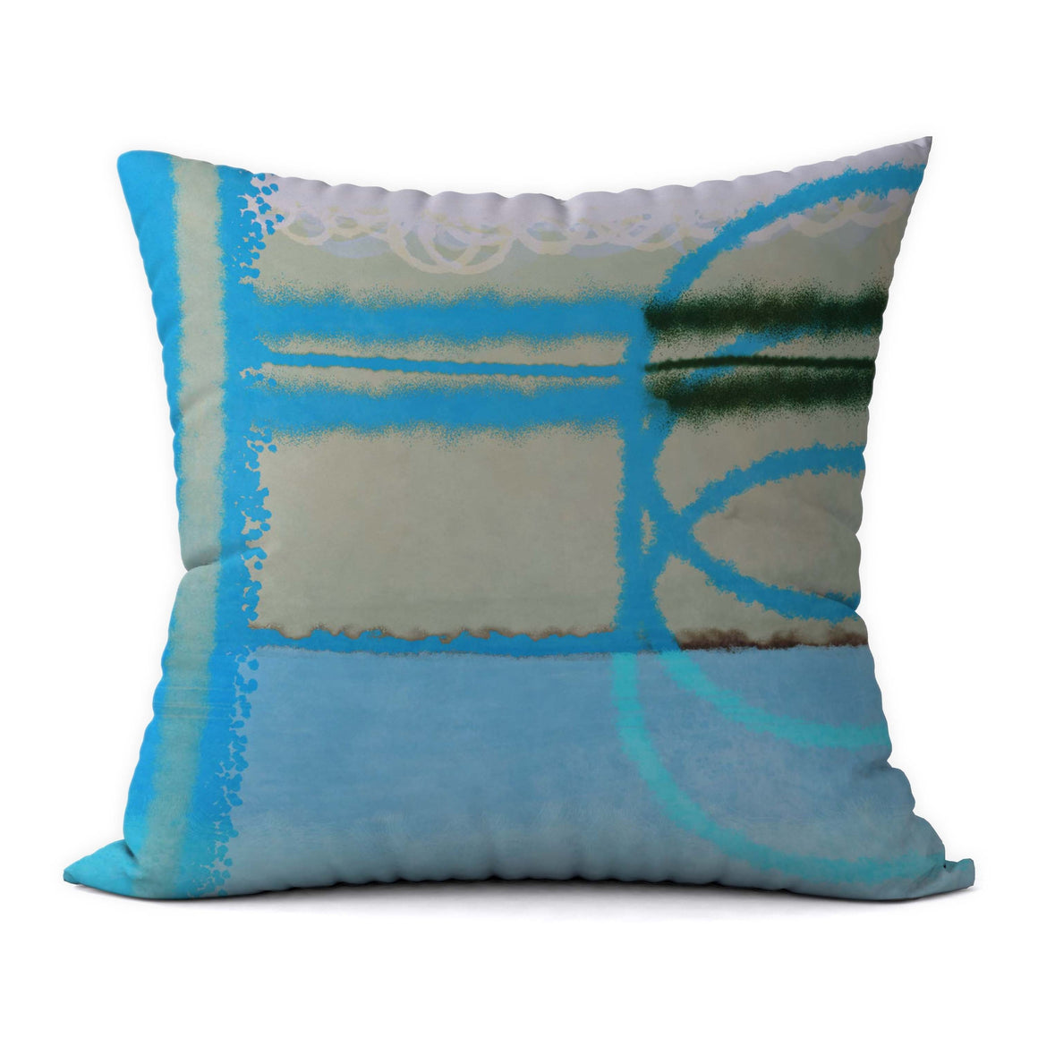 Tropical Blues #804 Decorative Throw Pillow