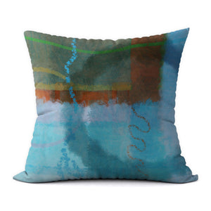 Tropical Blues #805 Decorative Throw Pillow