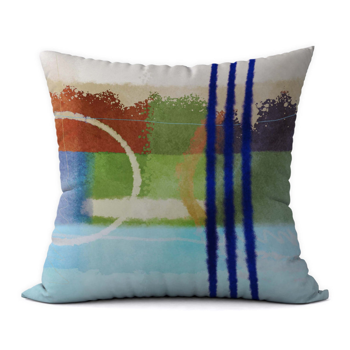 Tropical Blues #937 Decorative Throw Pillow