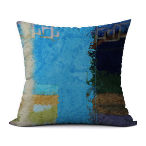 Tropical Blues #977 Decorative Throw Pillow