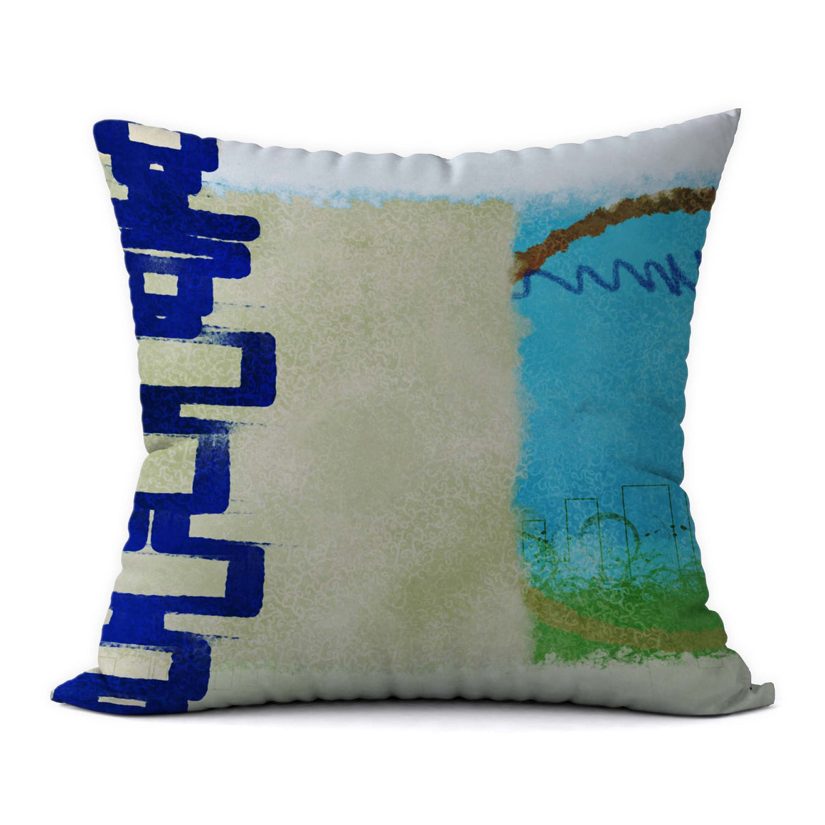 Tropical Blues #984 Decorative Throw Pillow