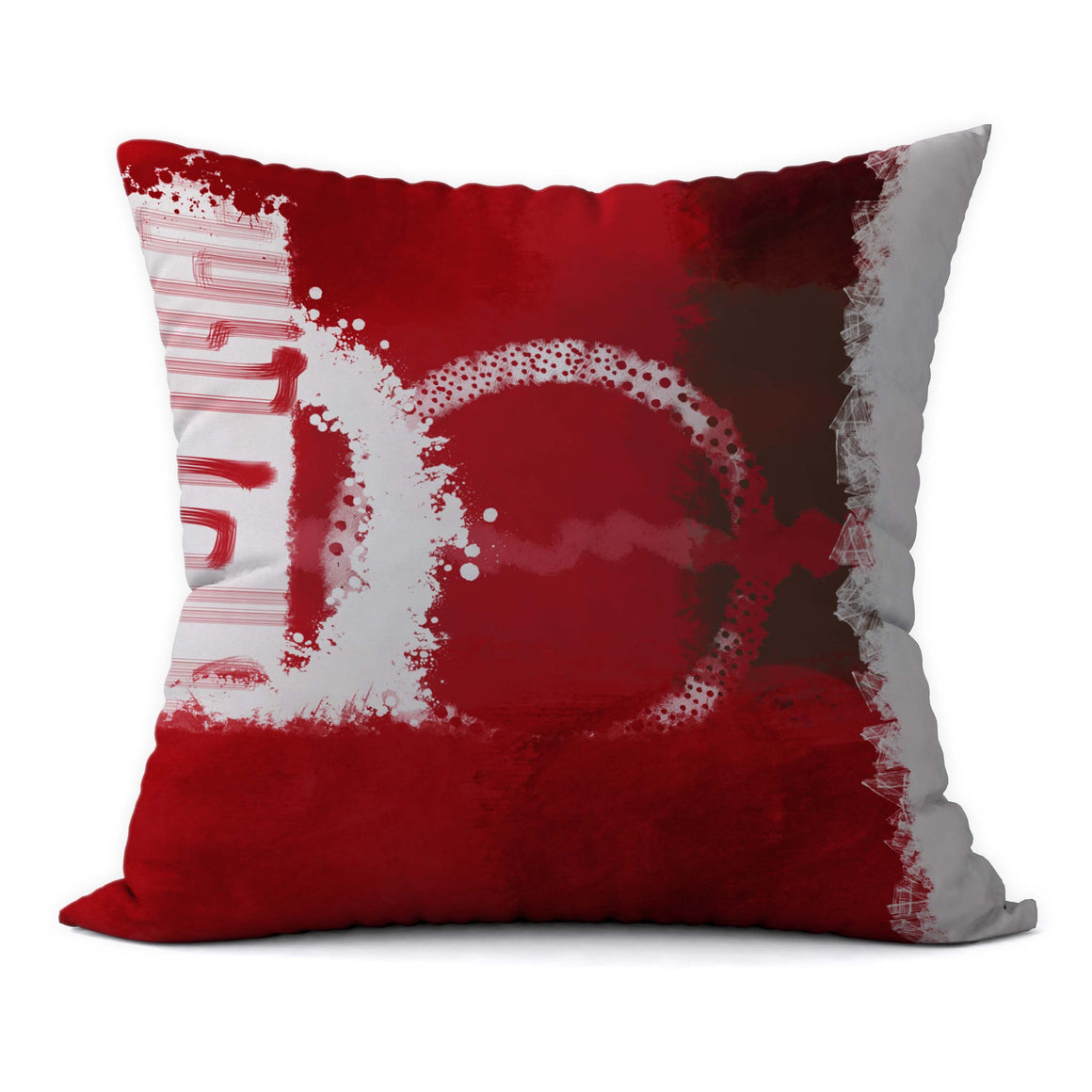 Modern Crimson #601 Decorative Throw Pillow