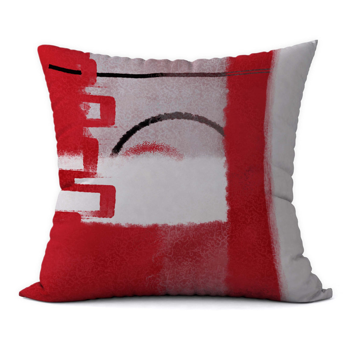 Modern Crimson #605 Decorative Throw Pillow