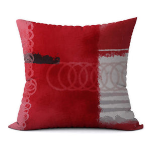 Modern Crimson #637 Decorative Throw Pillow