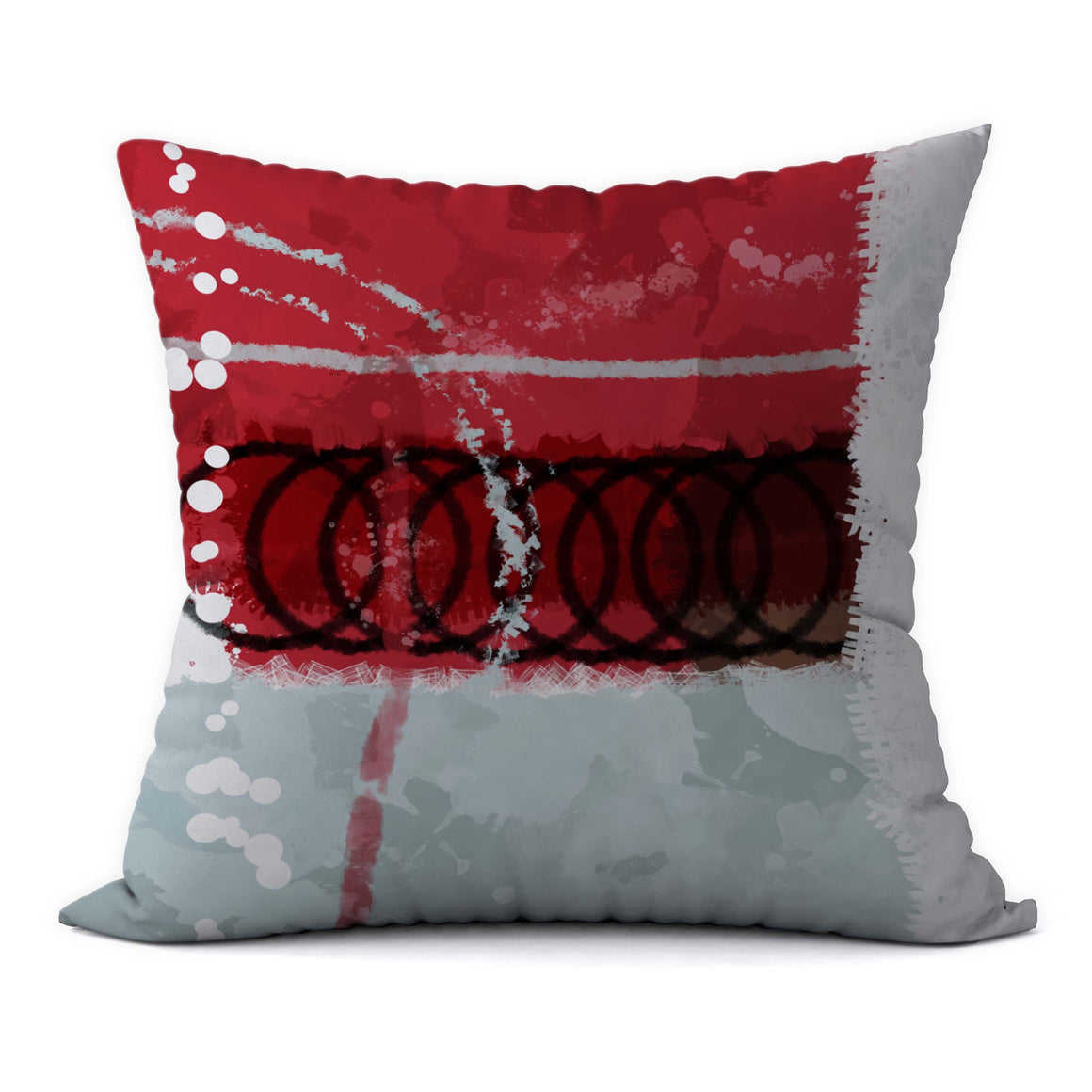 Modern Crimson #833 Decorative Throw Pillow