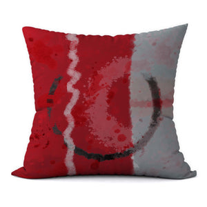 Modern Crimson #848 Decorative Throw Pillow