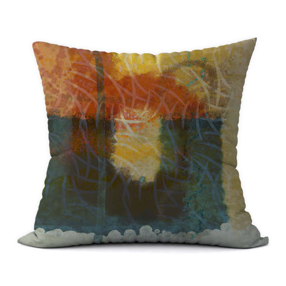 Autumn Leaves 2 #766 Decorative Throw Pillow